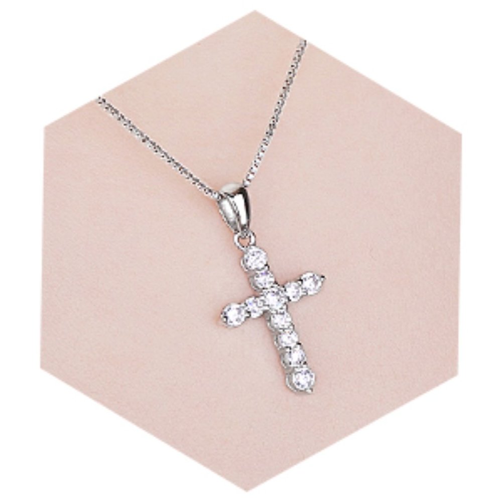 💎 Elegant Cross Pendant - 925 Sterling Silver - Picture 5 of 9